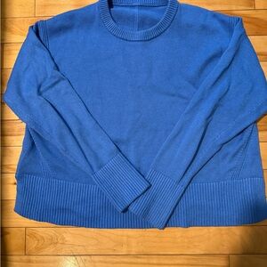 Light blue Lululemon knit sweater
